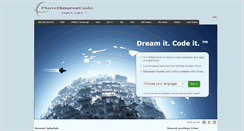Desktop Screenshot of planetsourcecode.com